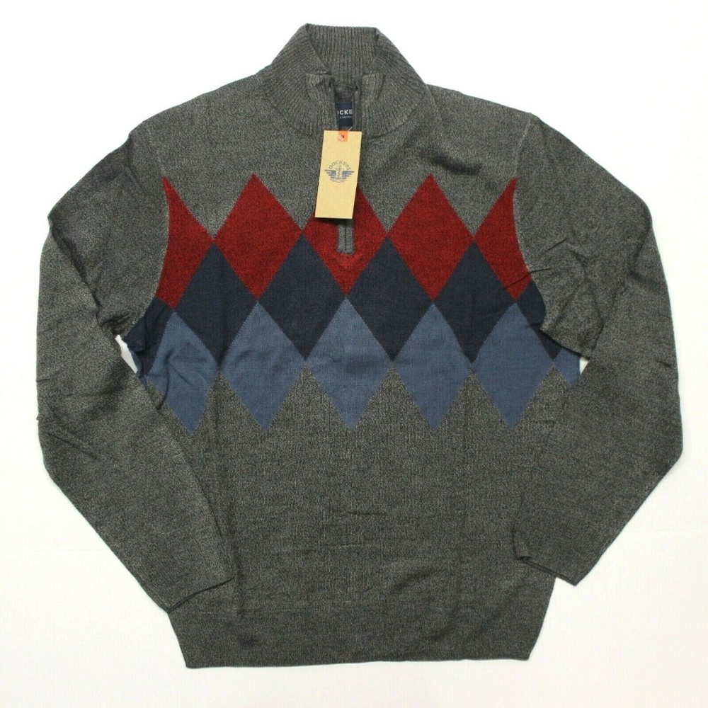 Dockers Classic Fit Sweater (384270042) Gray - XL